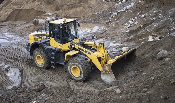 Photo d'une pelleteuse Komatsu